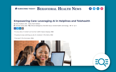 Empowering Care: Leveraging AI in Helplines and Telehealth (BHN Fall 2024 Issue)