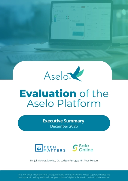 Cover Evaluation of the Aselo Platform - Executive Summary